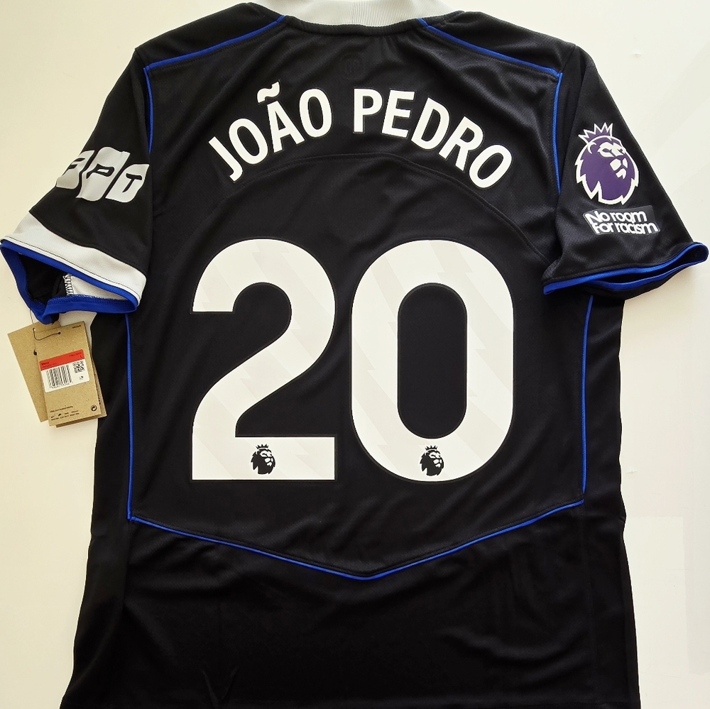 2025/26 Nike Chelsea FC #20 JOAN PEDRO EPL Player Tota 90 Dri-Fit 3rd Soccer